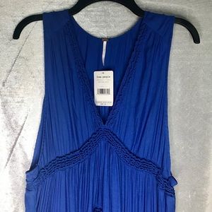 FREE PEOPLE Royal Blue swing dress/cover up